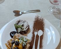 2025-10-15 20.46.32 Chocolate torte and ricotta pastry for dessert